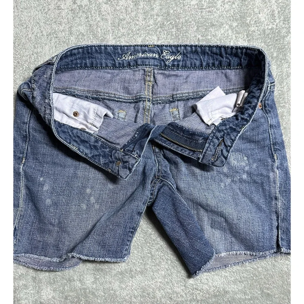American Eagle Shorts Womens 2 Denim Jean Cut offs Summer‎